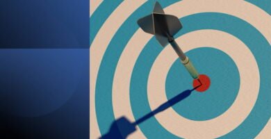 Target and dart symbolizing productivity foundations and goal setting for maximum results.