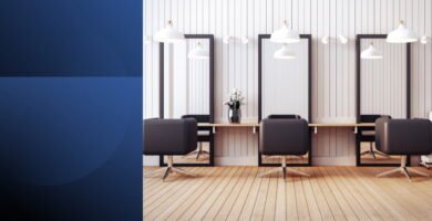 Modern office mirrors symbolizing powerful communication through the concept of reflection and human connection.