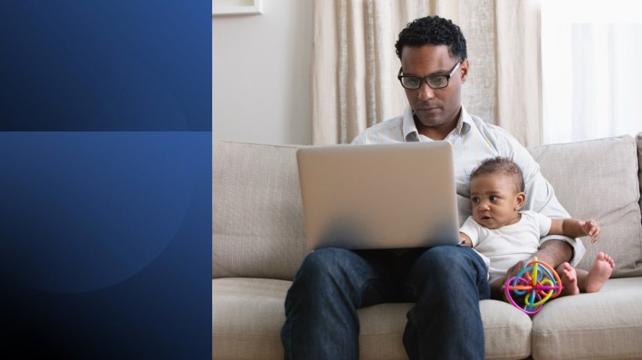 A professional balancing work and family while managing your energy for better productivity.